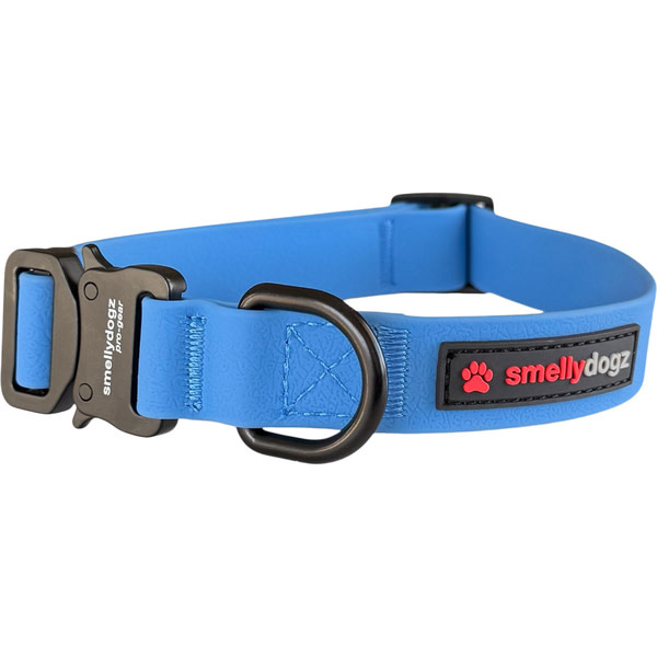 Smellydogz Comfort Collar Blue 1.25" 22-28"