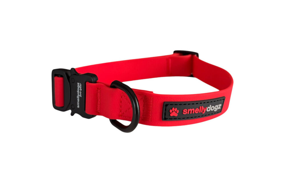 Smellydogz Comfort Collar Red 1.25" 22-28"