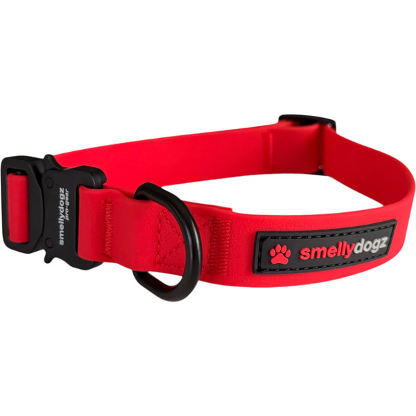 Smellydogz Comfort Collar Red 1.25" 22-28"