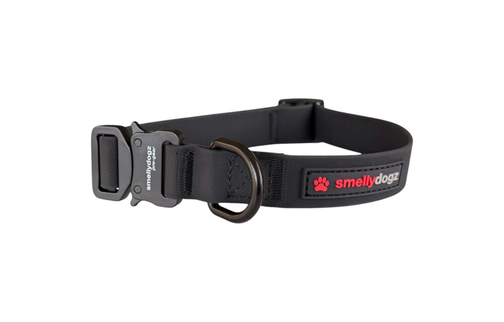 Smellydogz Comfort Collar Black 1.25" 22-28"