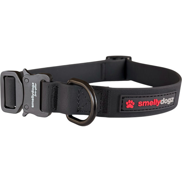 Smellydogz Comfort Collar Black 1.25" 22-28"