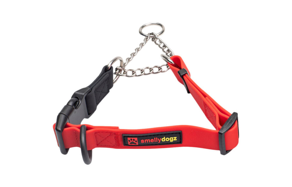 Smellydogz Martingale Collar Red 0.75" 14-18"