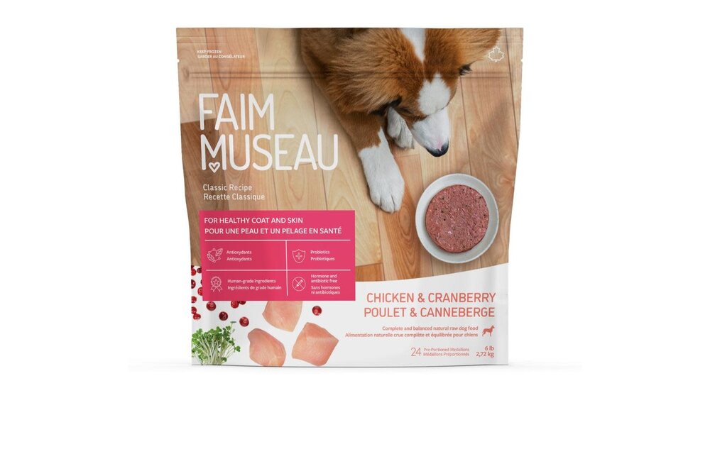 Faim Museau Raw Dog Food Classic Chicken & Cranberry 2.72kg