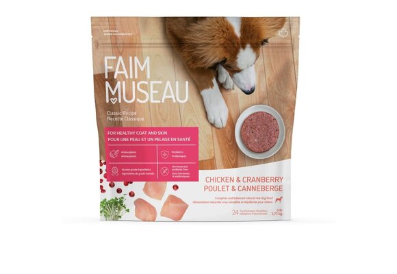 Faim Museau Raw Dog Food Classic Chicken & Cranberry 2.72kg