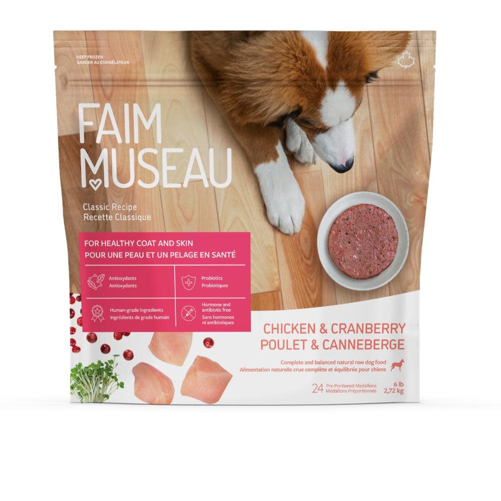 Faim Museau Raw Dog Food Classic Chicken & Cranberry 2.72kg