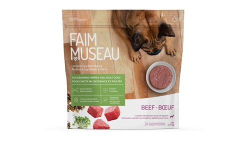 Faim Museau Raw Dog Food LID Beef 2.72kg