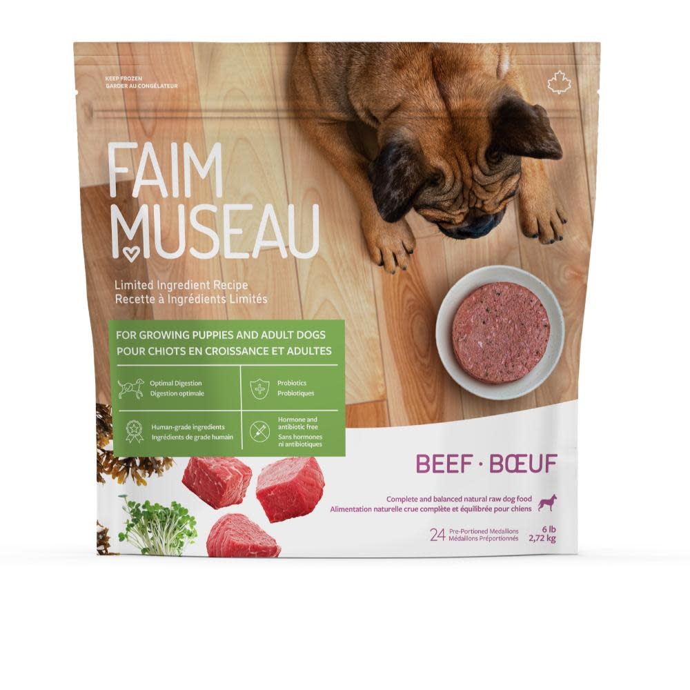 Faim Museau Raw Dog Food LID Beef 2.72kg