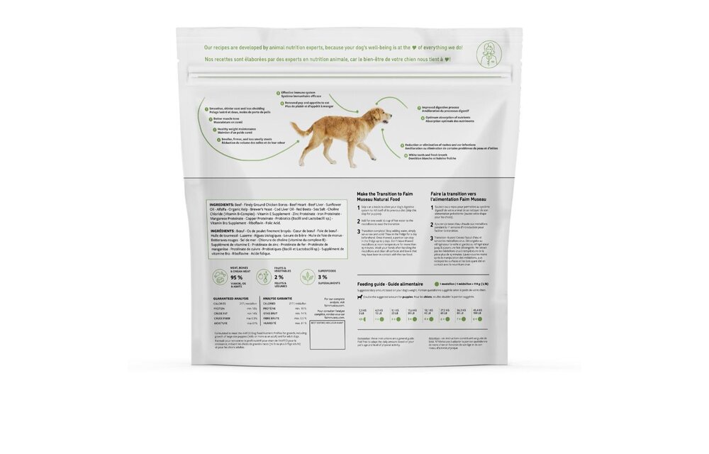 Faim Museau Raw Dog Food LID Beef 2.72kg