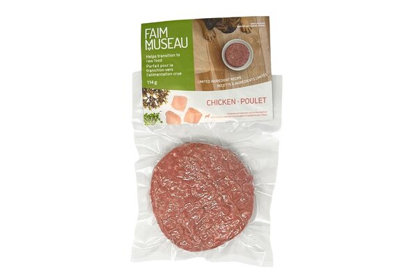 Faim Museau Raw Dog Food LID Chicken 114g