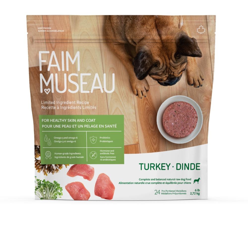 Faim Museau Raw Dog Food LID Turkey 2.72kg