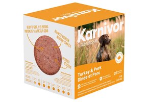 Karnivor Dog Raw Turkey & Pork Diet 4.54kg