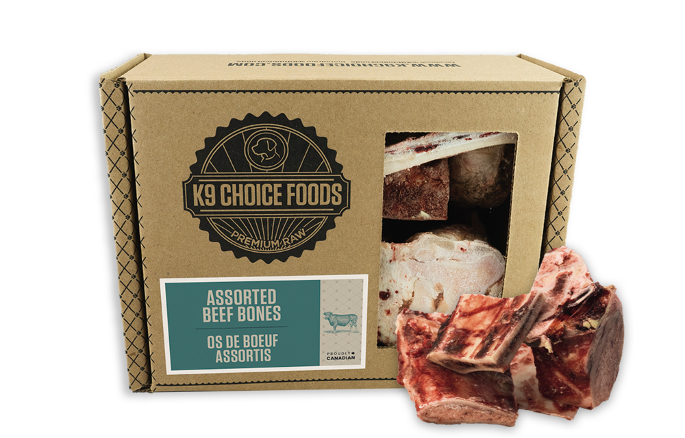 K9 Choice Assorted Beef Bones 3Lb