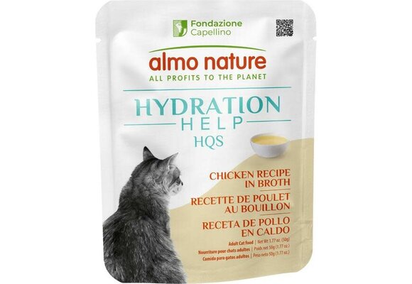 Almo Hydration Help Chicken Broth w/Chicken Fillet 50g Pouch