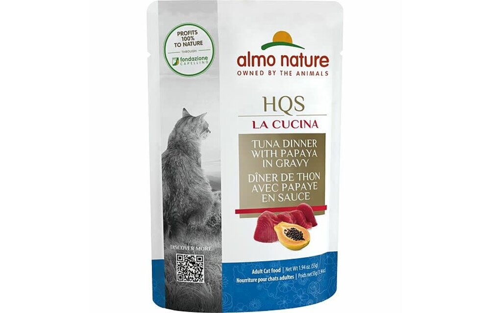 Almo La Cucina Tuna & Papaya 55g Pouch
