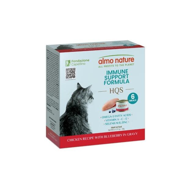 Almo Immune Chicken w/Blueberry & Gravy Pouches 50g x 6