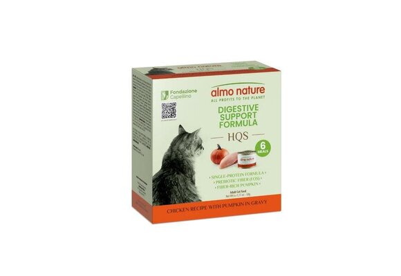Almo Digestive w/Pumpkin & Gravy Pouches 50g x 6