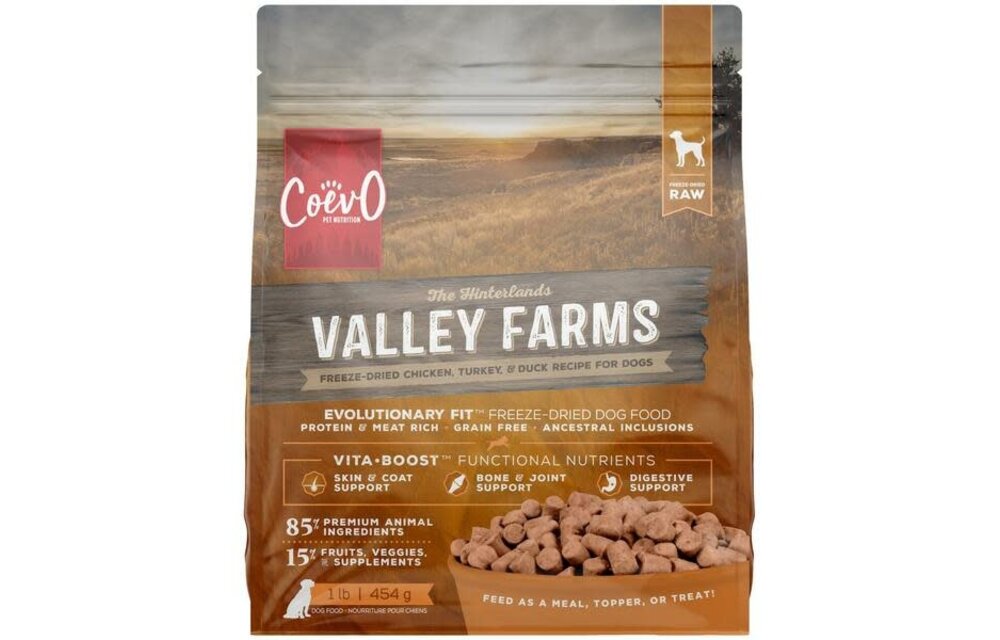 Coevo Dog FD Raw Valley Farms Recipe 1lb