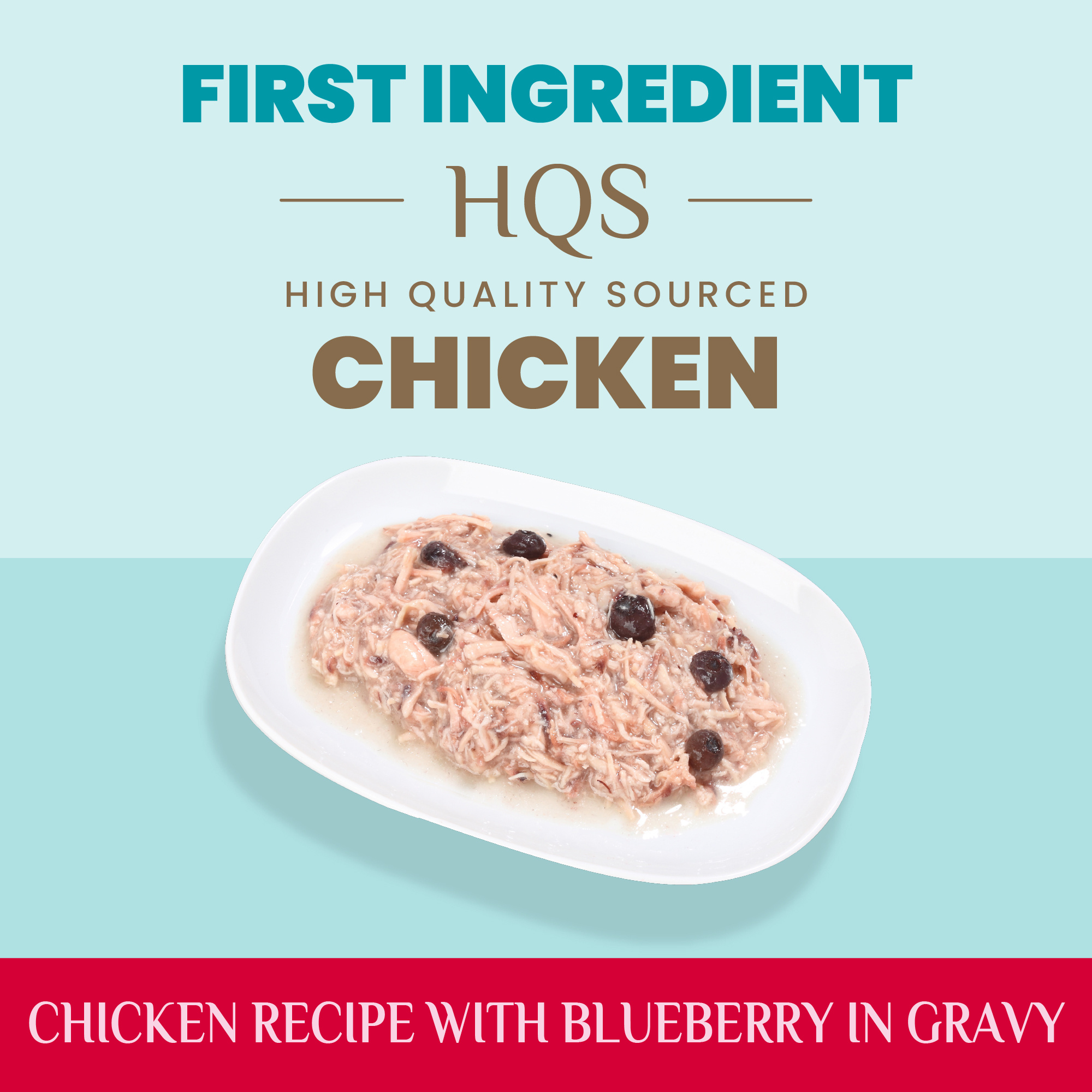 Almo Immune Chicken w/Blueberry & Gravy Pouches 50g x 6