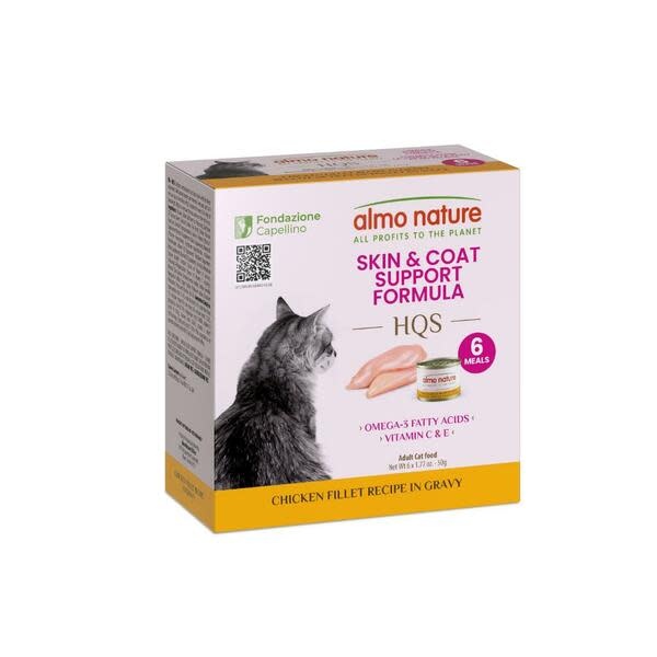 Almo Skin & Coat Chicken Fillet & Gravy Pouches 50g x 6