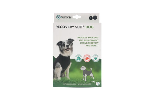 Suitical Recovery Suit - Dog - Black S+