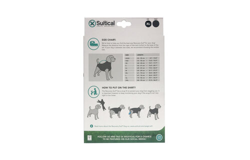 Suitical Recovery Suit - Dog - Black XL