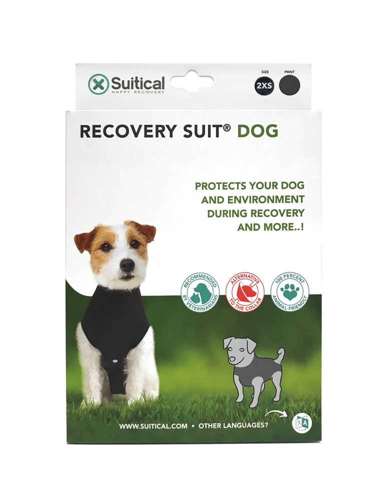 Suitical Recovery Suit - Dog - Black XXS