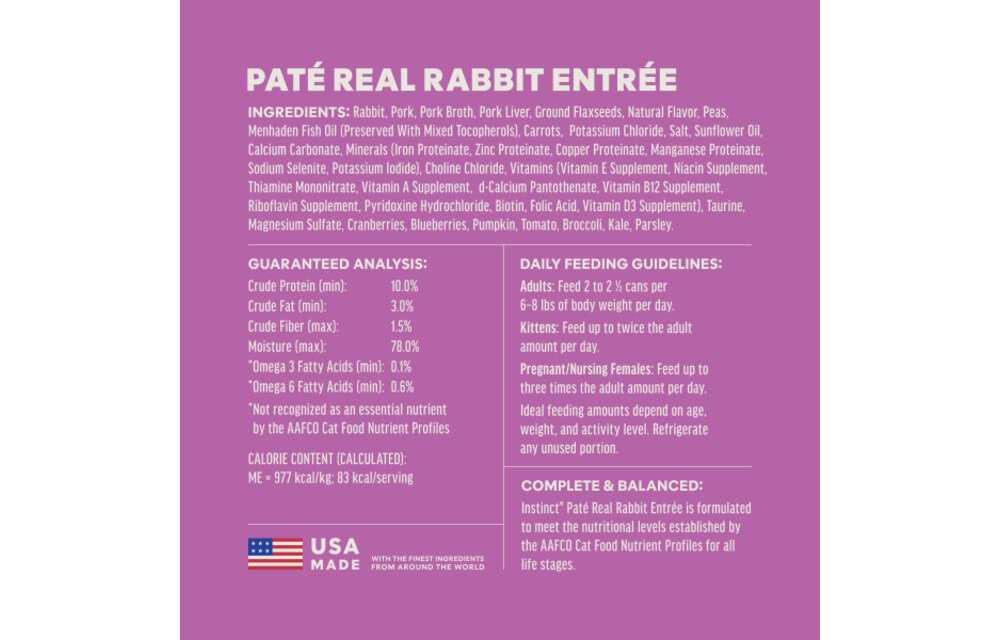 Instinct Cat Original Rabbit 3oz