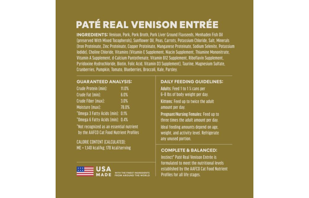 Instinct Cat Original Venison 5.5oz