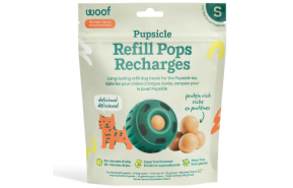 Woof Pet Dog Pupsicle Pops Beef & Peanut Butter Small