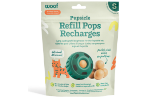 Woof Pet Dog Pupsicle Pops Beef & Peanut Butter Small