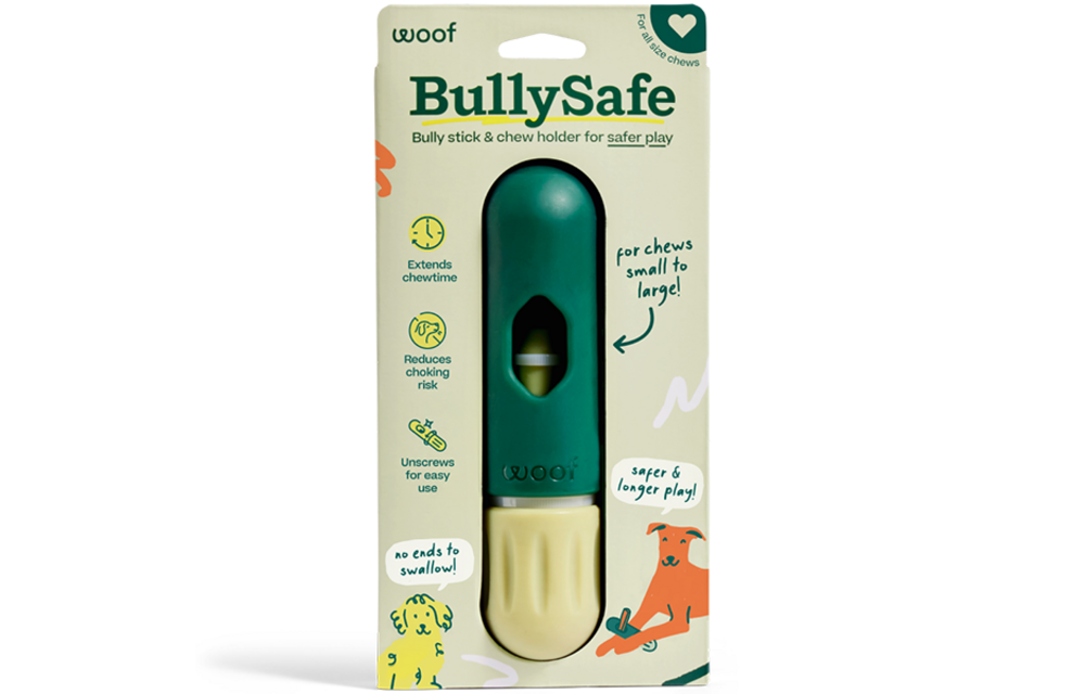 Woof Pet Dog Bully Safe Chew Holder
