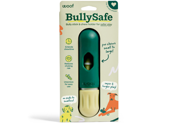 Woof Pet Dog Bully Safe Chew Holder