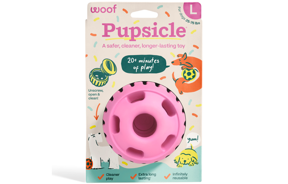 Woof Pet Dog Pupsicle Toy Pink Large