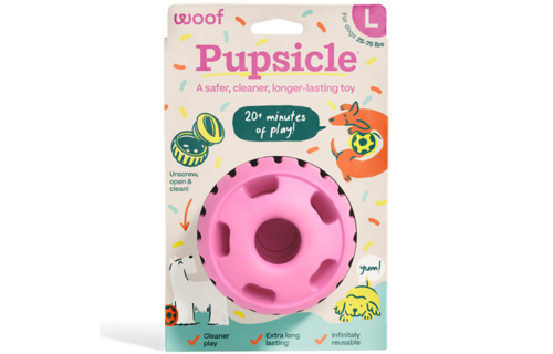 Woof Pet Dog Pupsicle Toy Pink Large