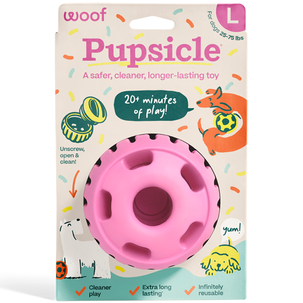 Woof Pet Dog Pupsicle Toy Pink Large