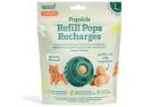 Woof Pet Dog Pupsicle Pops Beef & Peanut Butter Large