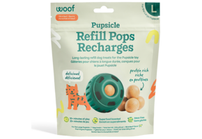 Woof Pet Dog Pupsicle Pops Beef & Peanut Butter Large