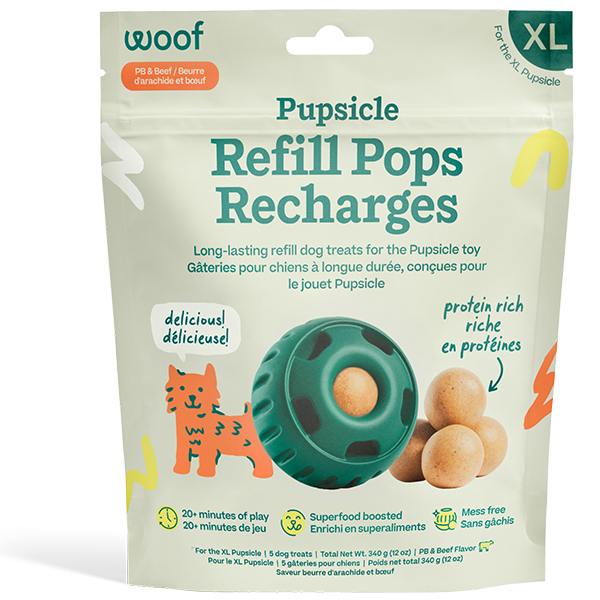 Woof Pet Dog Pupsicle Pops Beef & Peanut Butter XLarge