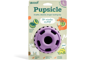 Woof Pet Dog Pupsicle Toy Lavender Large