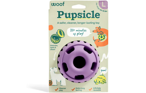 Woof Pet Dog Pupsicle Toy Lavender Large