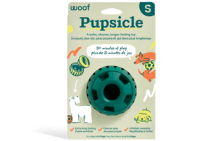 Woof Pet Dog Pupsicle Toy Green Small