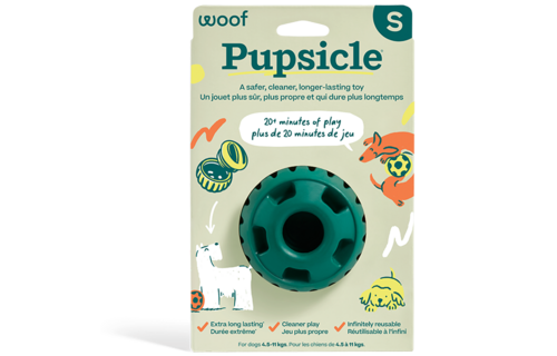 Woof Pet Dog Pupsicle Toy Green Small