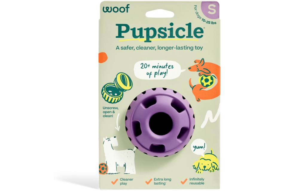 Woof Pet Dog Pupsicle Toy Lavender Small