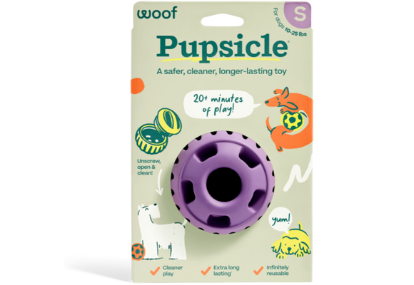 Woof Pet Dog Pupsicle Toy Lavender Small