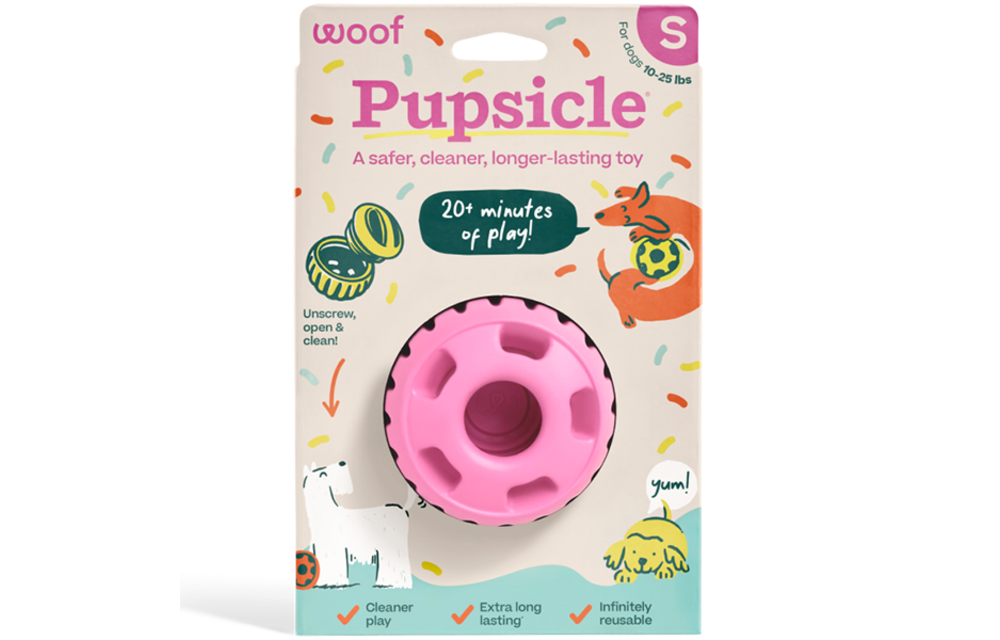 Woof Pet Dog Pupsicle Toy Pink Small