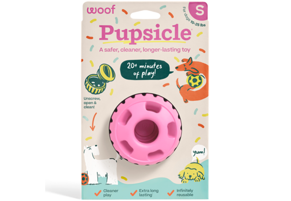 Woof Pet Dog Pupsicle Toy Pink Small