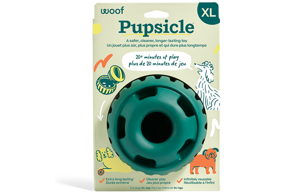 Woof Pet Dog Pupsicle Toy Green XLarge
