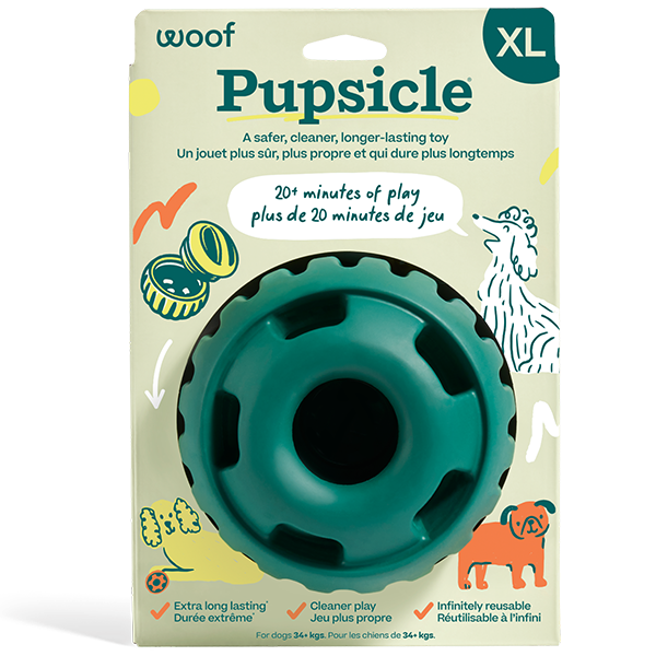 Woof Pet Dog Pupsicle Toy Green XLarge