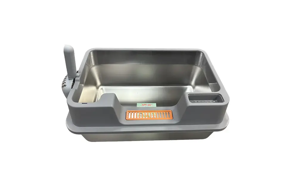 Simons Stainless Steel Cat Pan with Rim 60x40x27cm