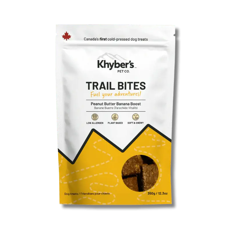 Khyber's Dog Trail Bites Peanut Butter Banana Boost 350g